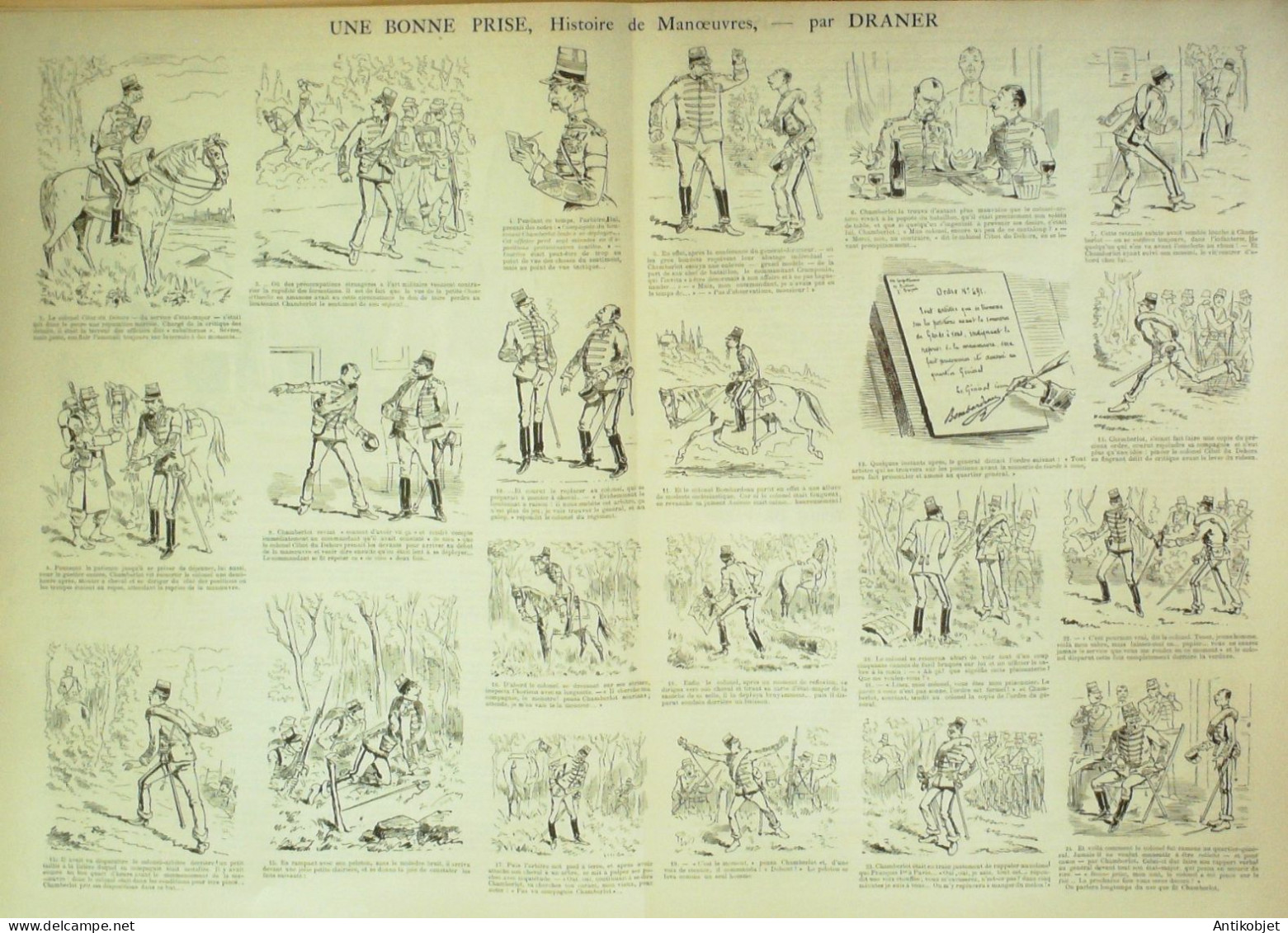 La Caricature 1884 N°246 Bonne Prise Draner Déjeuner Sur L'herbe Sorel Trock - Magazines - Before 1900