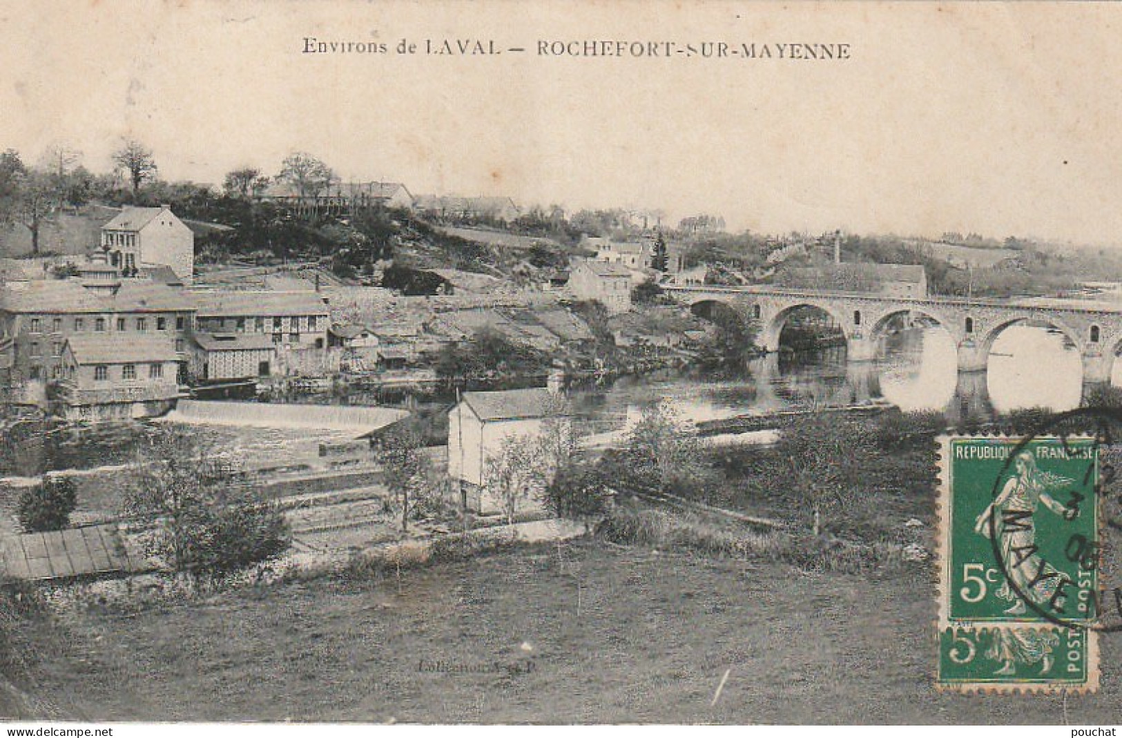 FI 2 -(53) ENVIRONS DE LAVAL  -  ROCHEFORT SUR MAYENNE - VUE GENERALE  -  2 SCANS - Autres & Non Classés