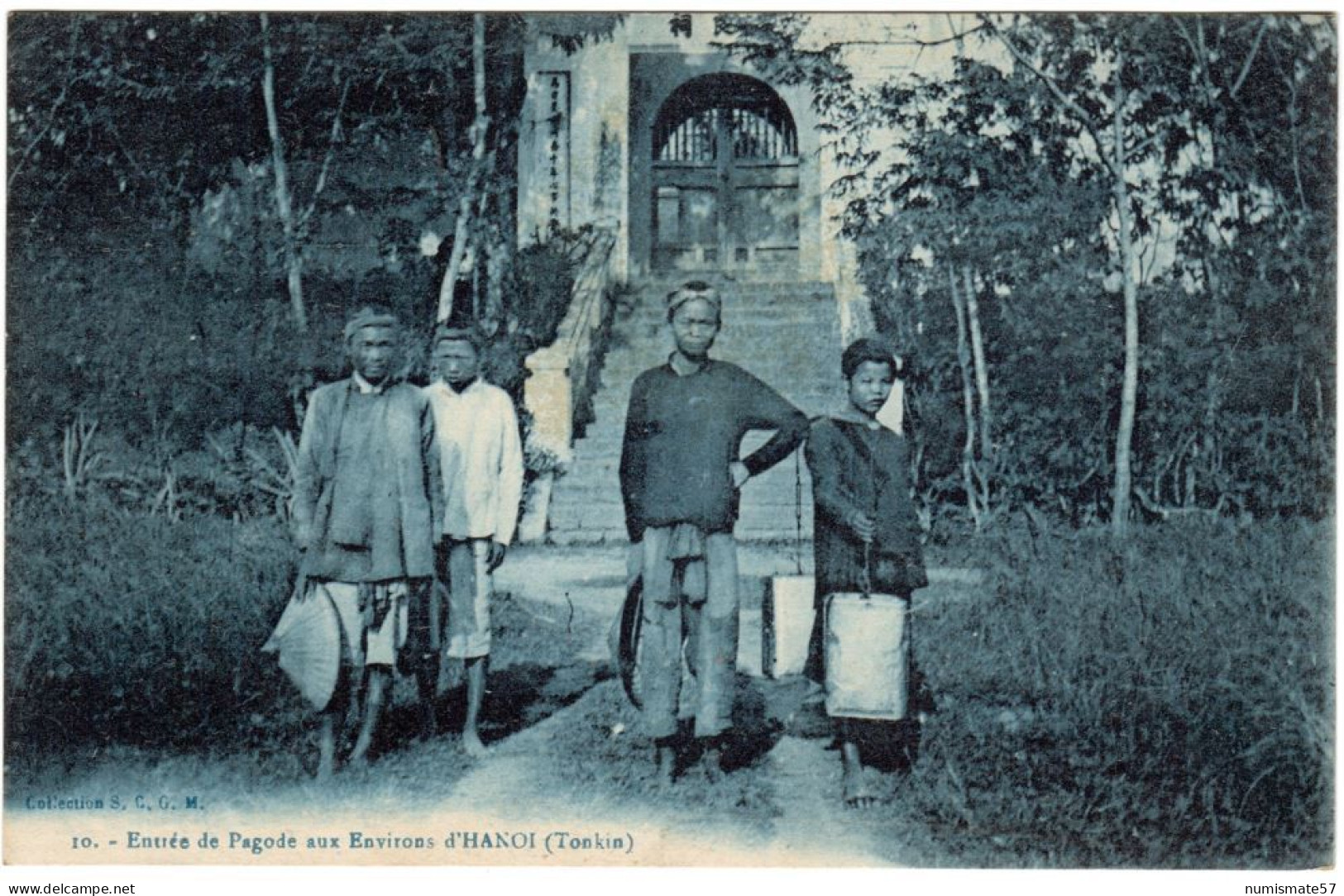 CPA TONKIN - Entrée De Pagode Aux Environs D'HANOI - Collection S.C.G.M. N°10 - Vietnam