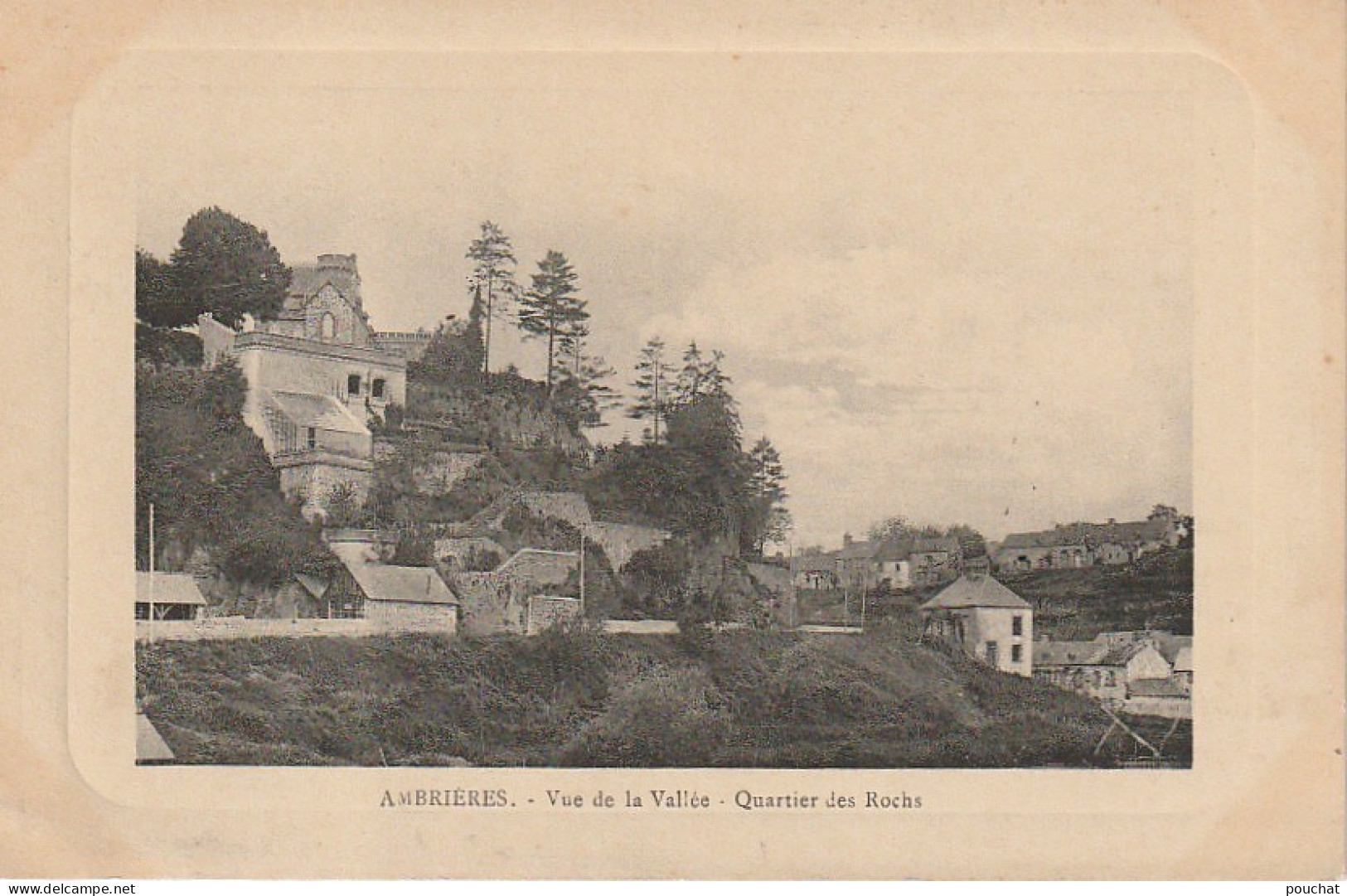 FI 2 -(53) AMBRIERES  -  VUE DE LA VALLEE  - QUARTIER DES ROCHS   -  2 SCANS - Ambrieres Les Vallees