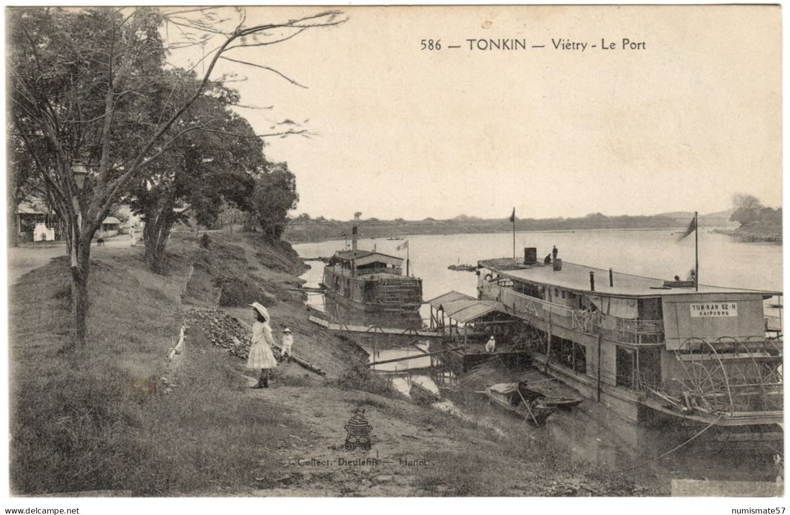 CPA TONKIN - Viétry - Le Port - Collection Dieulefils , Hanoi N°586 - Viêt-Nam