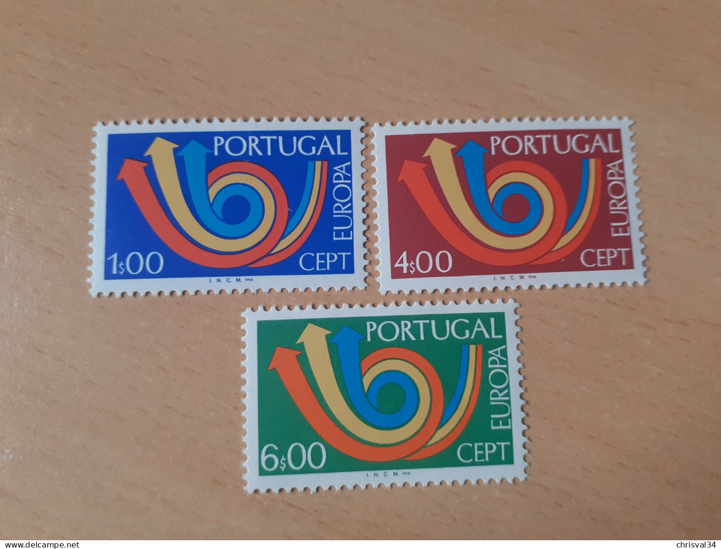 TIMBRES   PORTUGAL   EUROPA   1973   N  1179  A  1181   COTE  30,00  EUROS   NEUFS  LUXE** - 1973