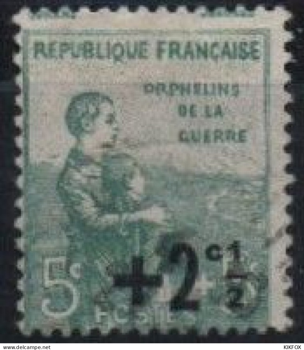 FRANCE ,FRANKREICH 1922 . YT 163, MI 145, KRIEGSWAISEN, ORPHELINS, OBLITERE, GESTEMPELT - Usados