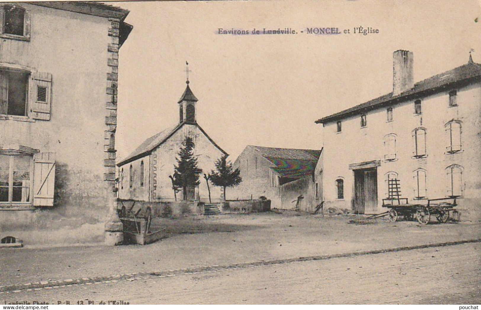 FI 4 -(54) ENVIRONS DE LUNEVILLE - MONCEL ET L'EGLISE -  2 SCANS - Autres & Non Classés