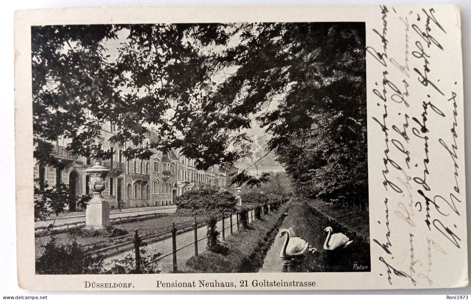 Düsseldorf, Pensionat Neuhaus, Goltsteinstrasse, 1914 - Duesseldorf