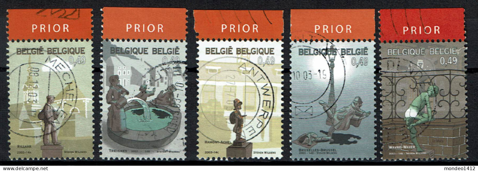 België OBP 3194/3198 - Tourism Statues  Standbeelden - Gebraucht