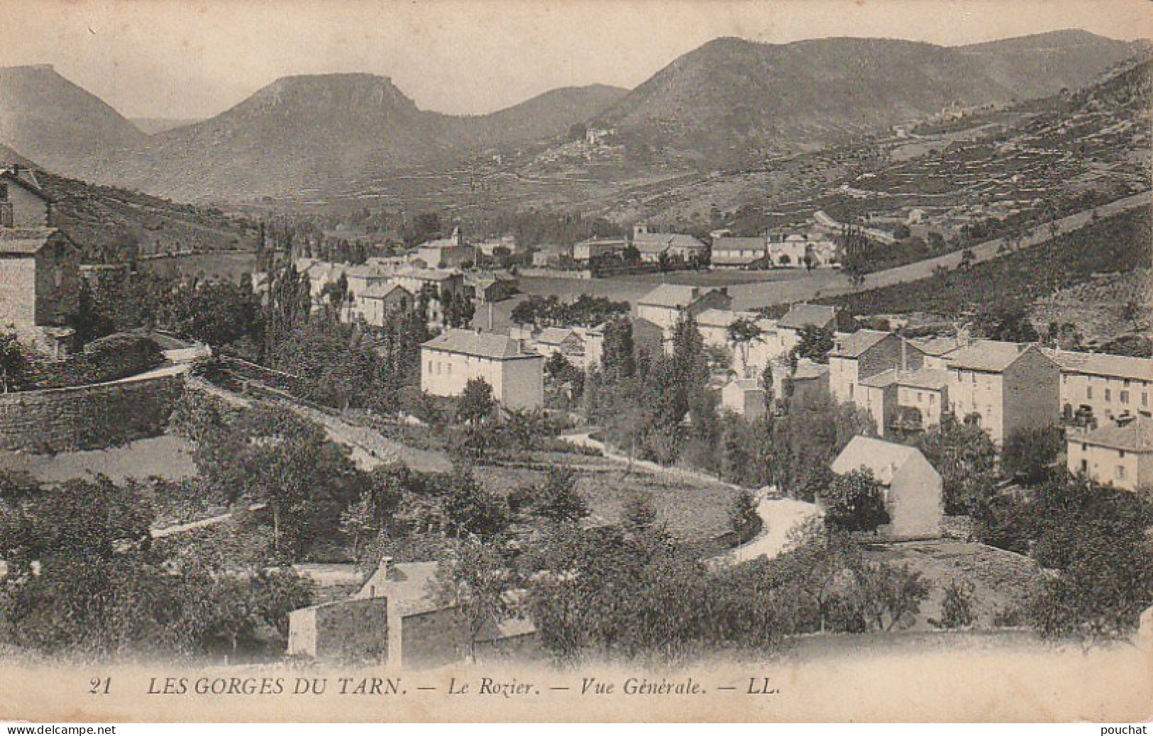 EP 18 -(48) LES GORGES DU TARN  -  LE ROZIER  -  VUE GENERALE   -   2 SCANS - Gorges Du Tarn