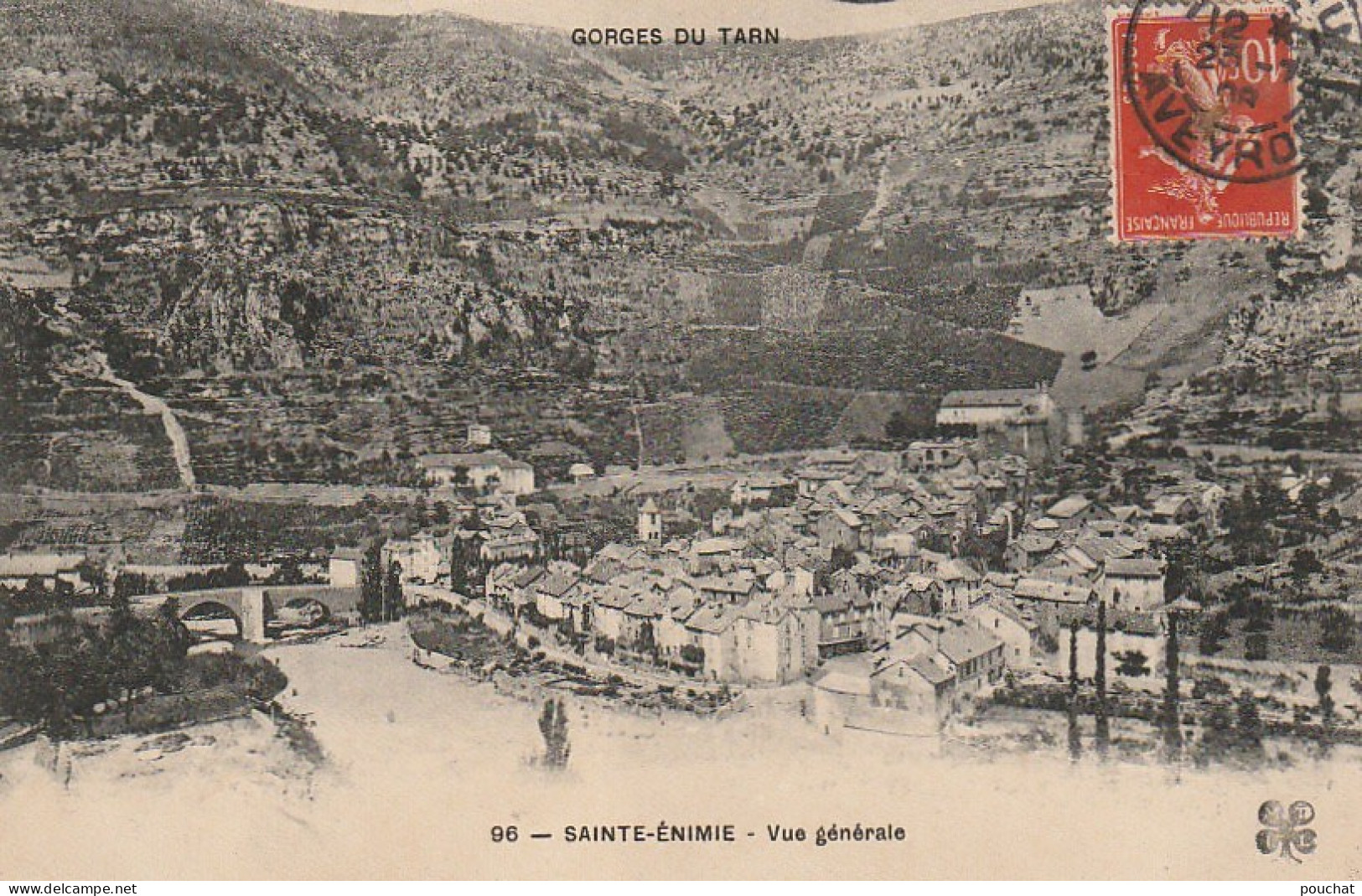 EP 18 -(48) SAINTE ENIMIE  -  VUE GENERALE   -  2 SCANS - Gorges Du Tarn