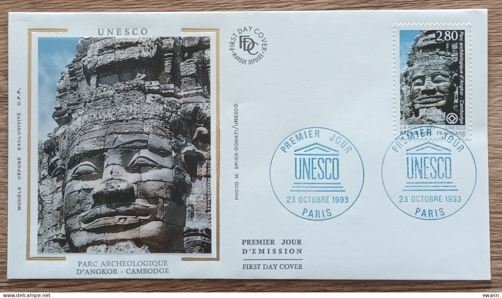 FDC 1993 - YT Service N°110 - UNESCO - PARIS - 1990-1999