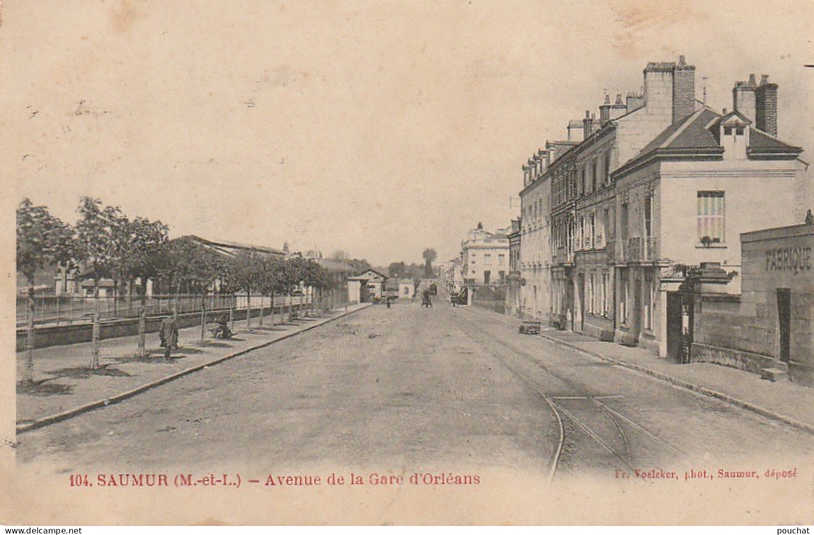 EP 19 -(49) SAUMUR  -  AVENUE DE LA GARE D'ORLEANS   -  2 SCANS - Saumur