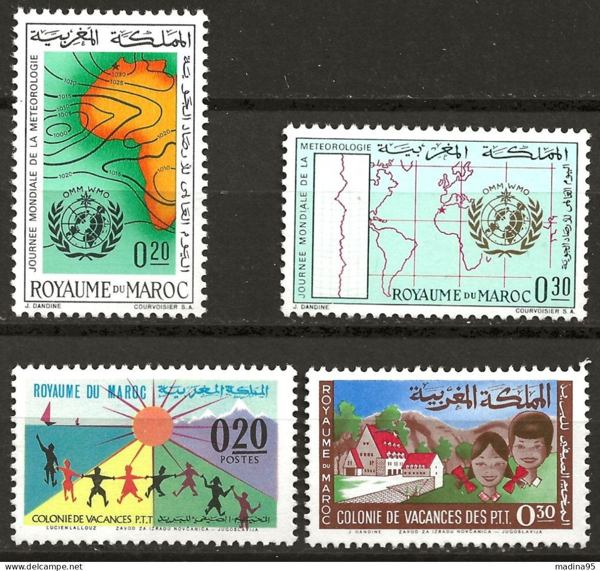 MAROC: *, N° YT 472 à 475, Ch., TB - Maroc (1956-...)