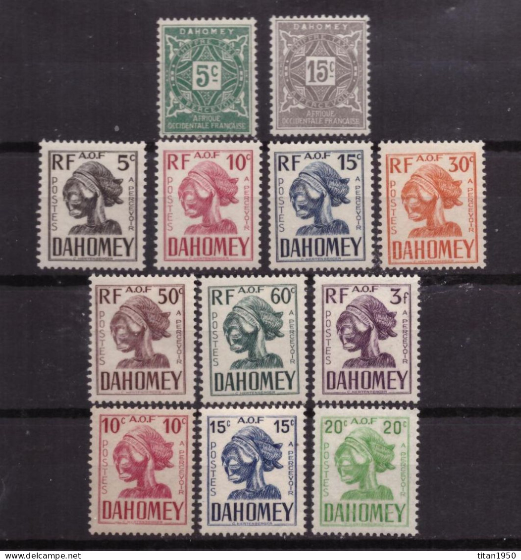 Dahomey - Divers TAXES  - Lot De 12 Timbres Neufs **  - Cote  12,25 € - Ongebruikt