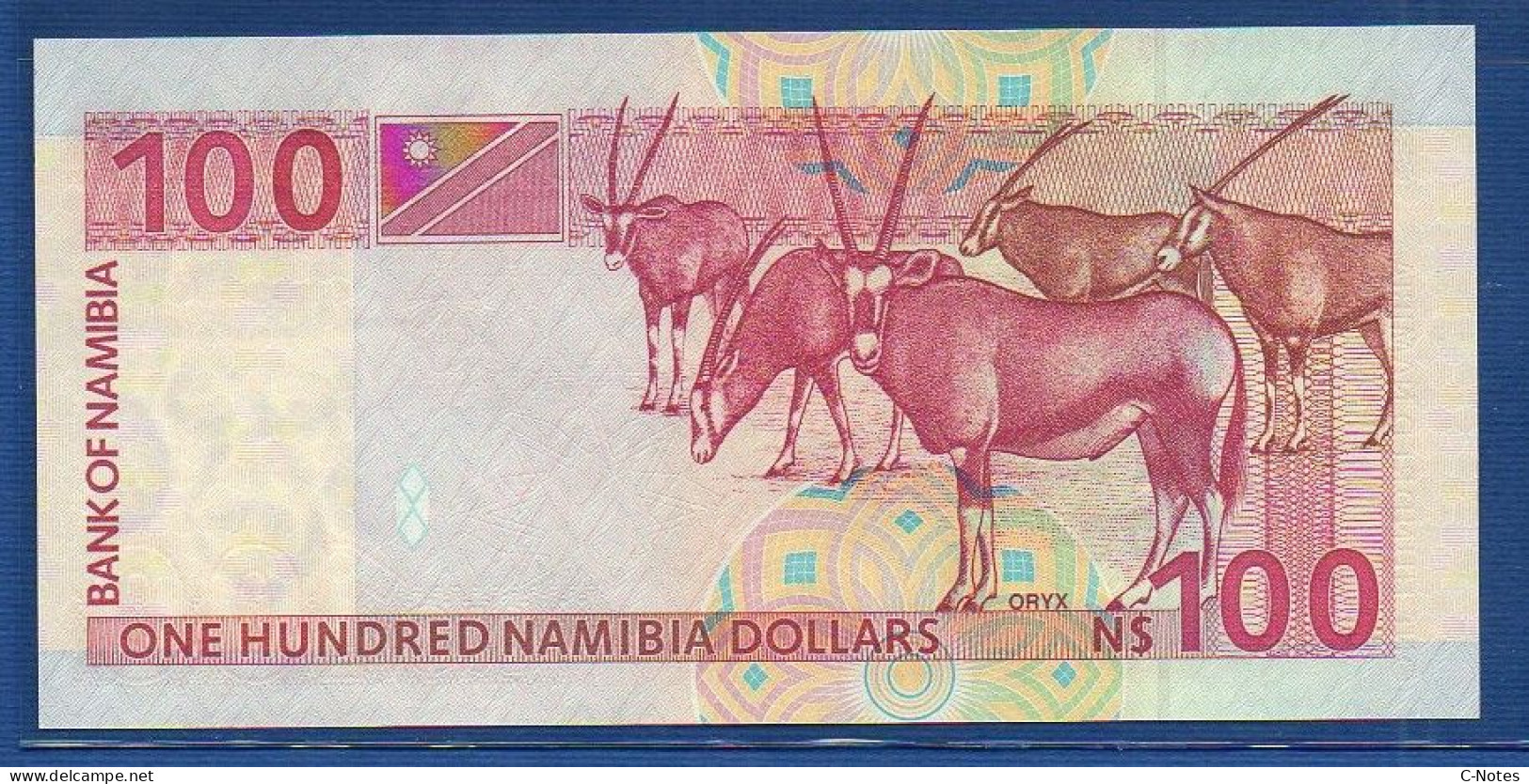 NAMIBIA - P. 9A – 100 Namibia Dollars ND, UNC, S/n J57681379  - 8 Digits Serial - Namibië