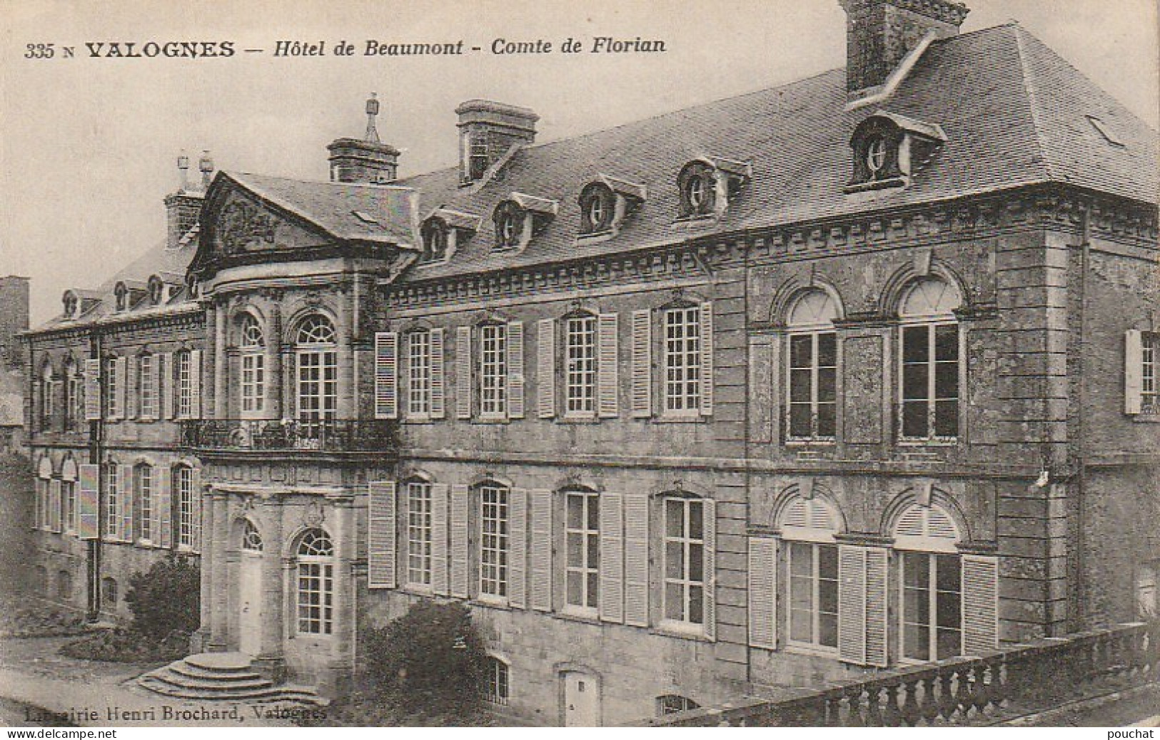 EP 21 -(50) VALOGNES  -  HOTEL DE BEAUMONT  -  COMTE DE FLORIAN  -  2 SCANS - Valognes