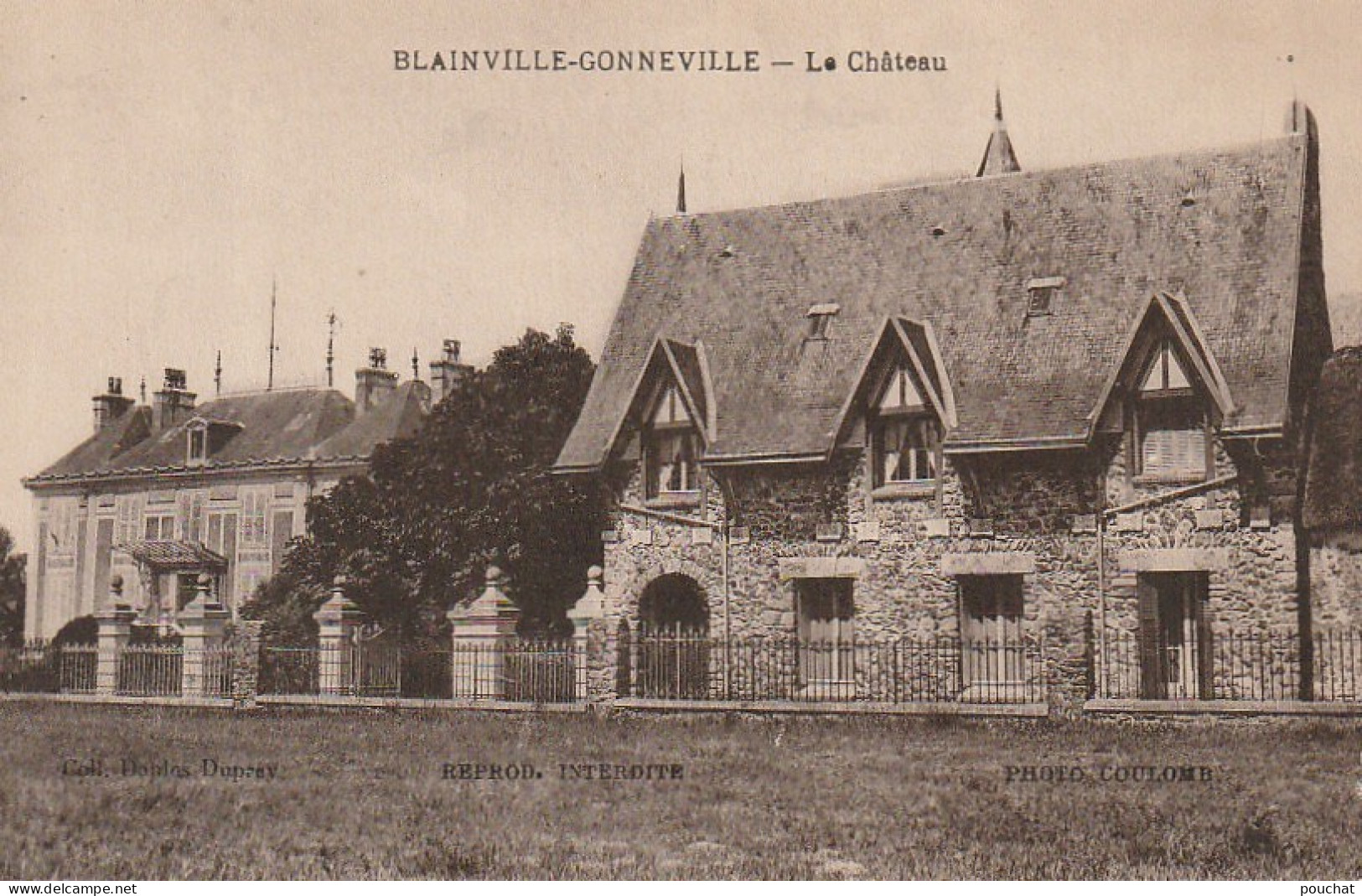 EP 22 -(50) BLAINVILLE  GONNEVILLE  -  LE CHATEAU  -  2 SCANS - Blainville Sur Mer