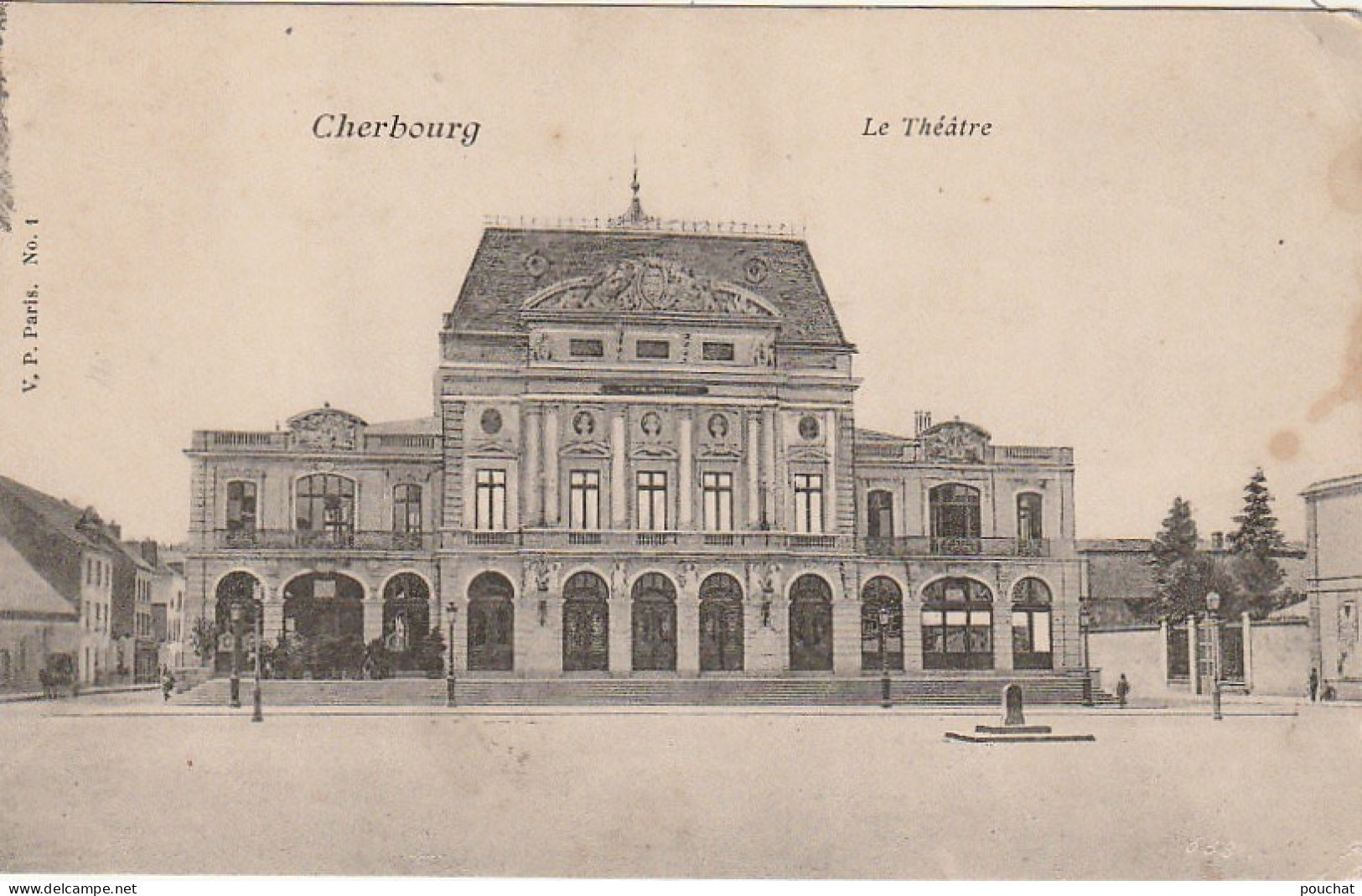 EP 22 -(50) CHERBOURG  -  LE THEATRE   - 2 SCANS - Cherbourg