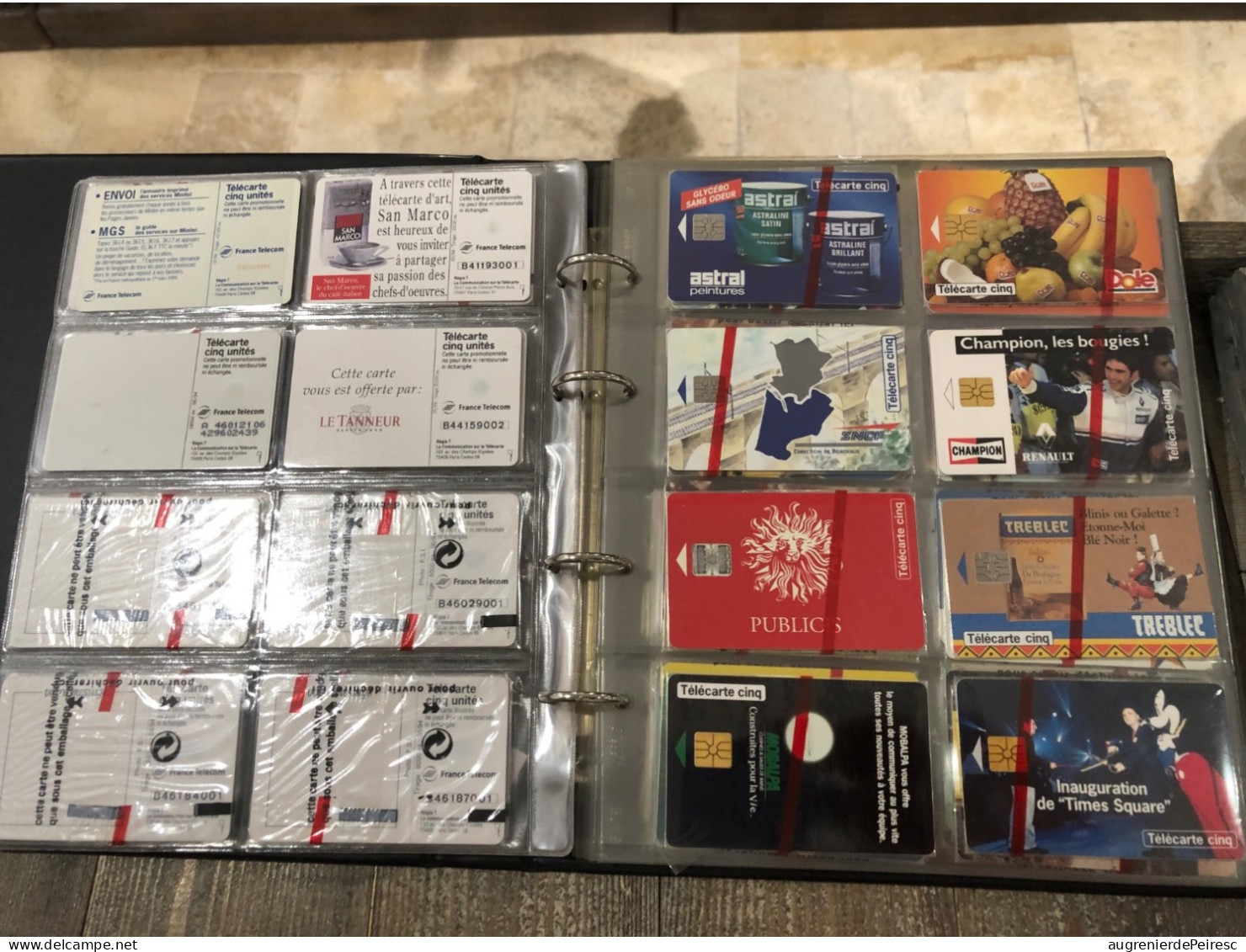 Lot De 94 Télécartes Cinq Dont 90 Neuves Avec Classeur BNVT - Lots - Collections