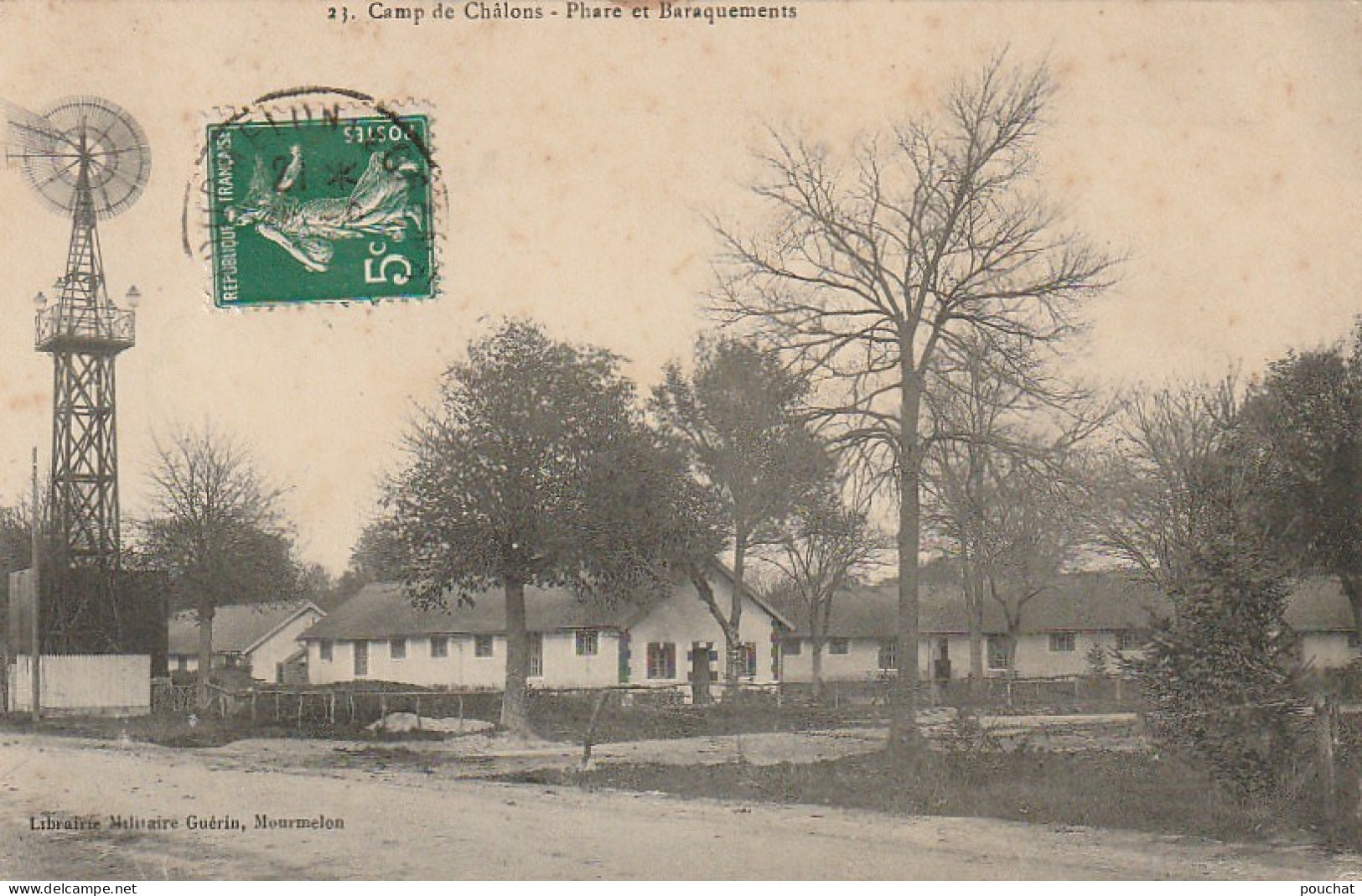 EP 23 -(51) CAMP DE CHALONS  -  PHARE ET BARAQUEMENTS  -  2 SCANS - Camp De Châlons - Mourmelon