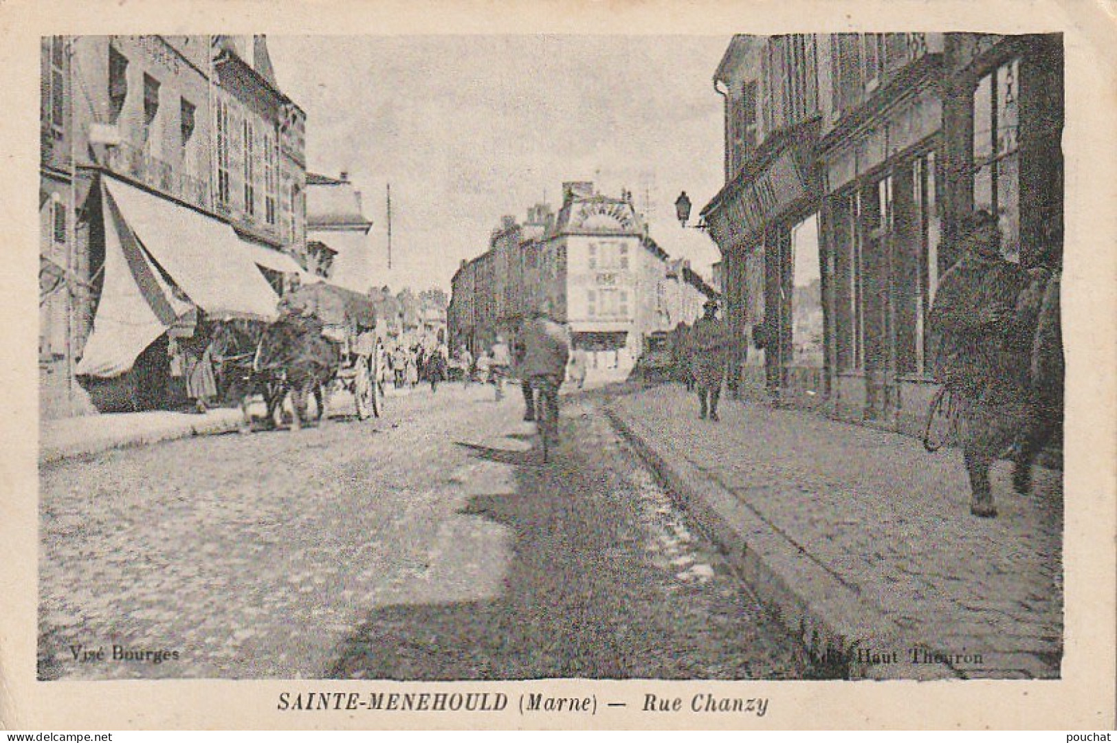 EP 23 -(51) SAINTE MENEHOULD  -  RUE  CHANZY  - ANIMATION-  2 SCANS - Sainte-Menehould