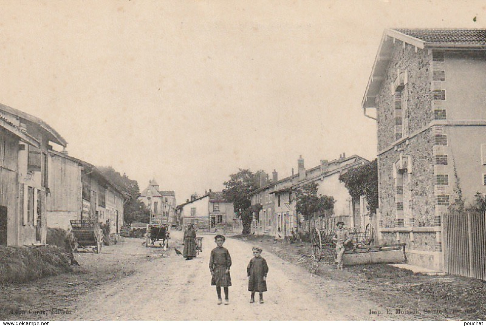 EP 23 -(51) HANS - RUE DU MOULIN -  VILLAGEOIS -  IMPRIMEUR MOISSON , STE MENEHOULD - EDIT. LEON CORNE  - 2 SCANS - Sonstige & Ohne Zuordnung