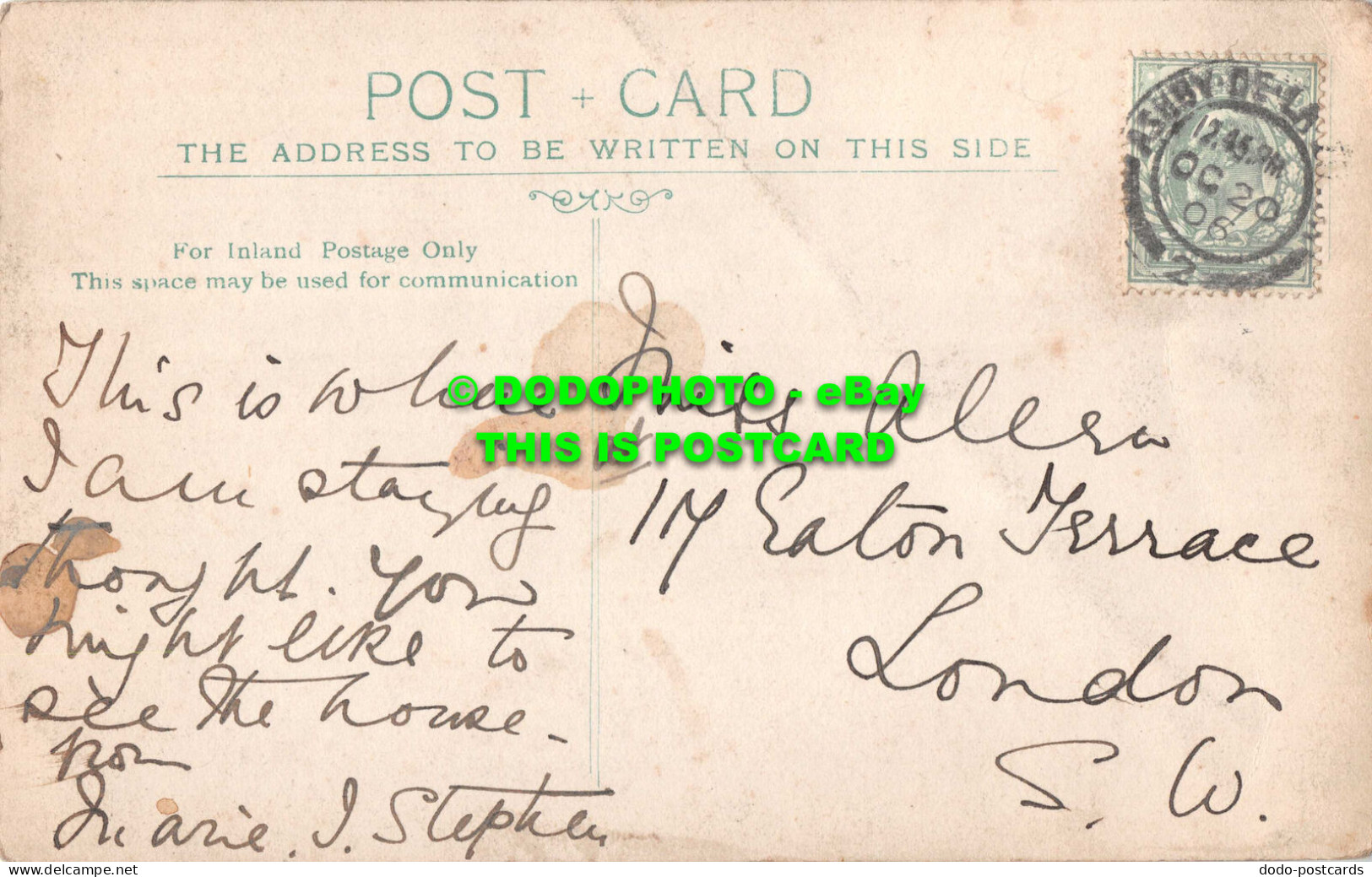 R539848 Cliftonthorpe. House. 1906. Postcard - World