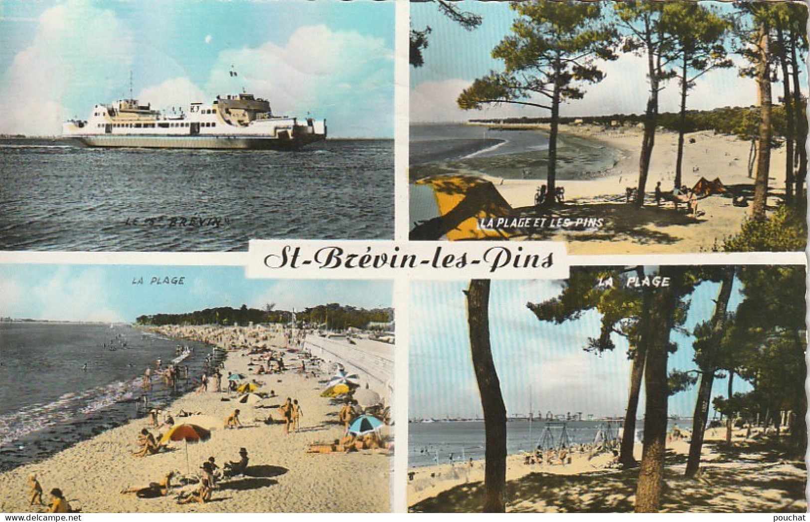 EP 7 -(44) ST BREVIN LES PINS  -  CARTE COULEURS MULTIVUES -  2 SCANS - Saint-Brevin-les-Pins