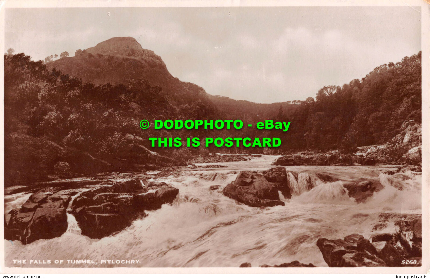R539323 Pitlochry. The Falls Of Tummel. J. B. White. RP. 1937 - Wereld