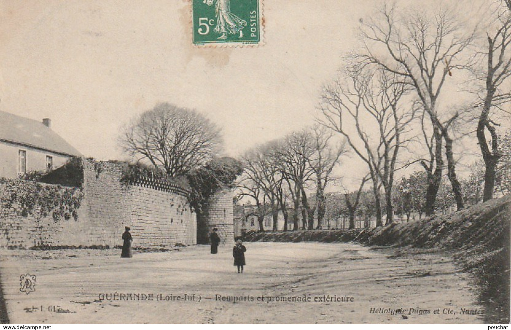 EP 8 -(44) GUERANDE  -  REMPARTS ET PROMENADE EXTERIEURE   -  2 SCANS - Guérande