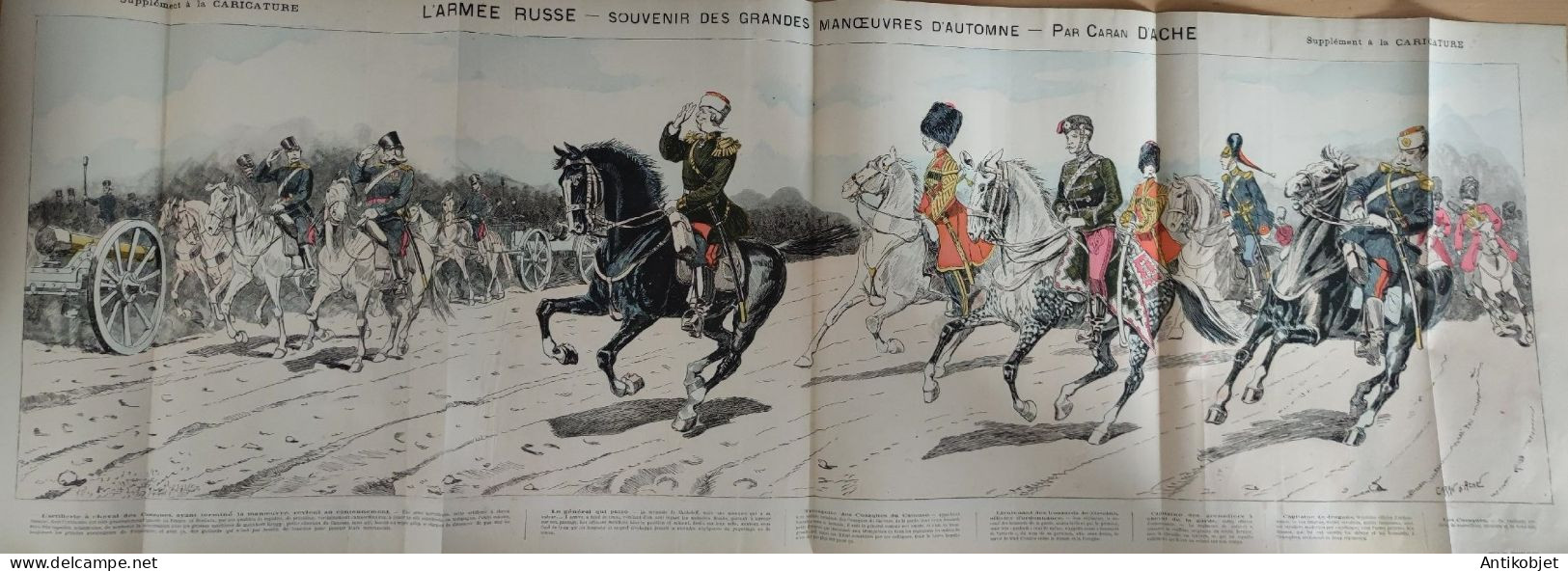 La Caricature 1884 N°250 L'Armée Russe Caran D'Ache - Revistas - Antes 1900