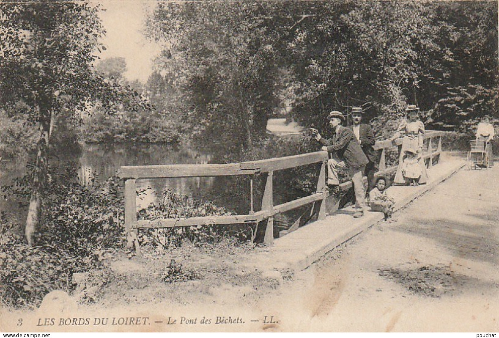 EP 10 -(45) LES  BORDS DU LOIRET -  LE PONT DES BECHETS  - ANIMATION  -  2 SCANS - Otros & Sin Clasificación