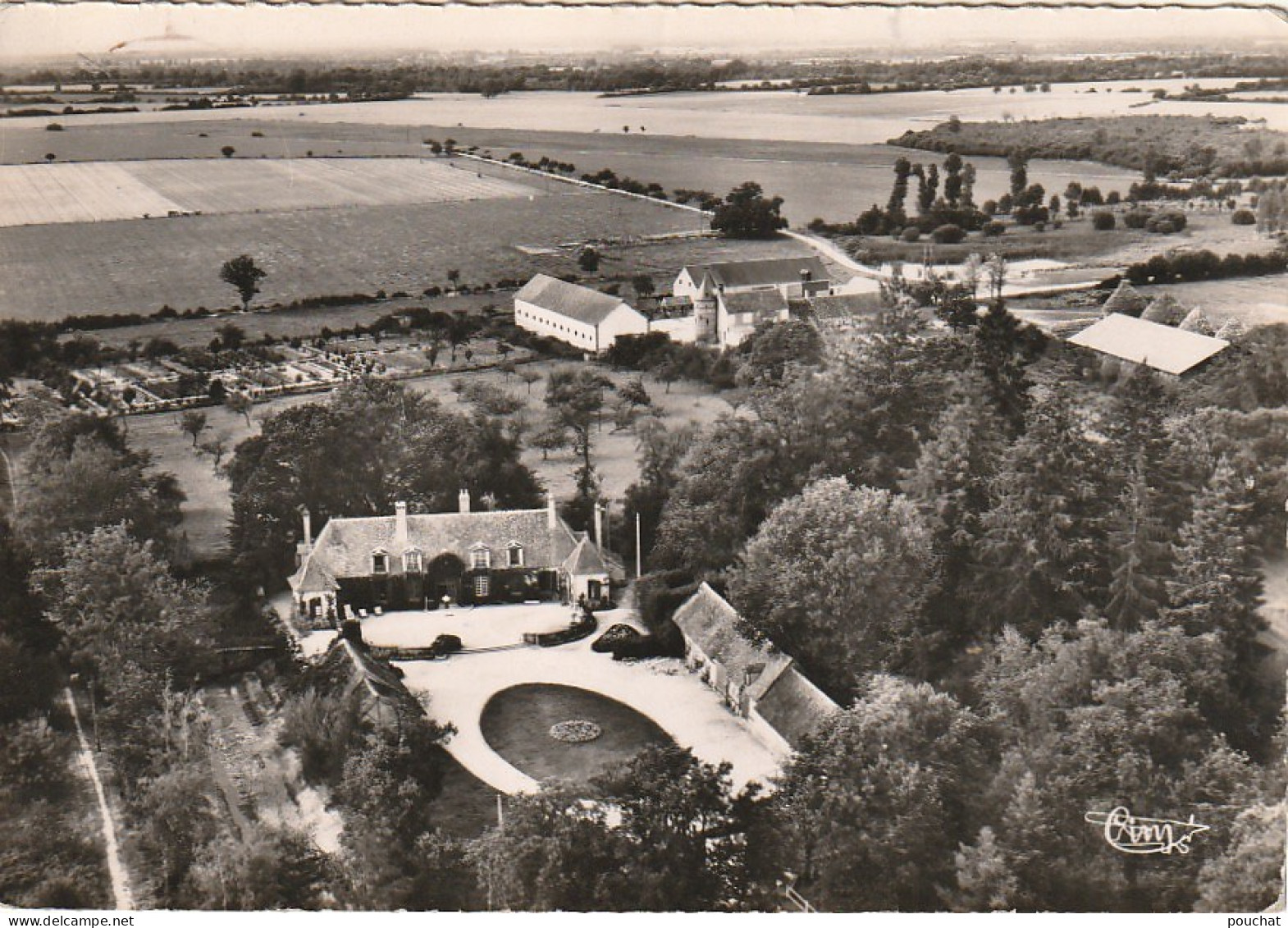 EP 11 -(45) ISDES  -  CHATEAU DE BRENNES   -  VUE AERIENNE   -  2 SCANS - Otros & Sin Clasificación