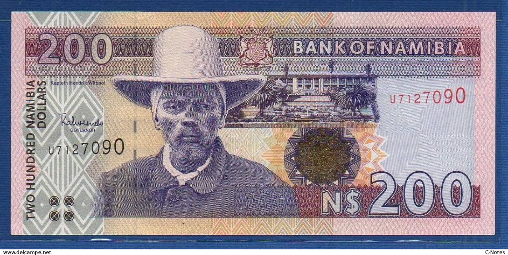 NAMIBIA - P.10b – 200 Namibia Dollars ND, UNC, S/n U7127090 - Namibia