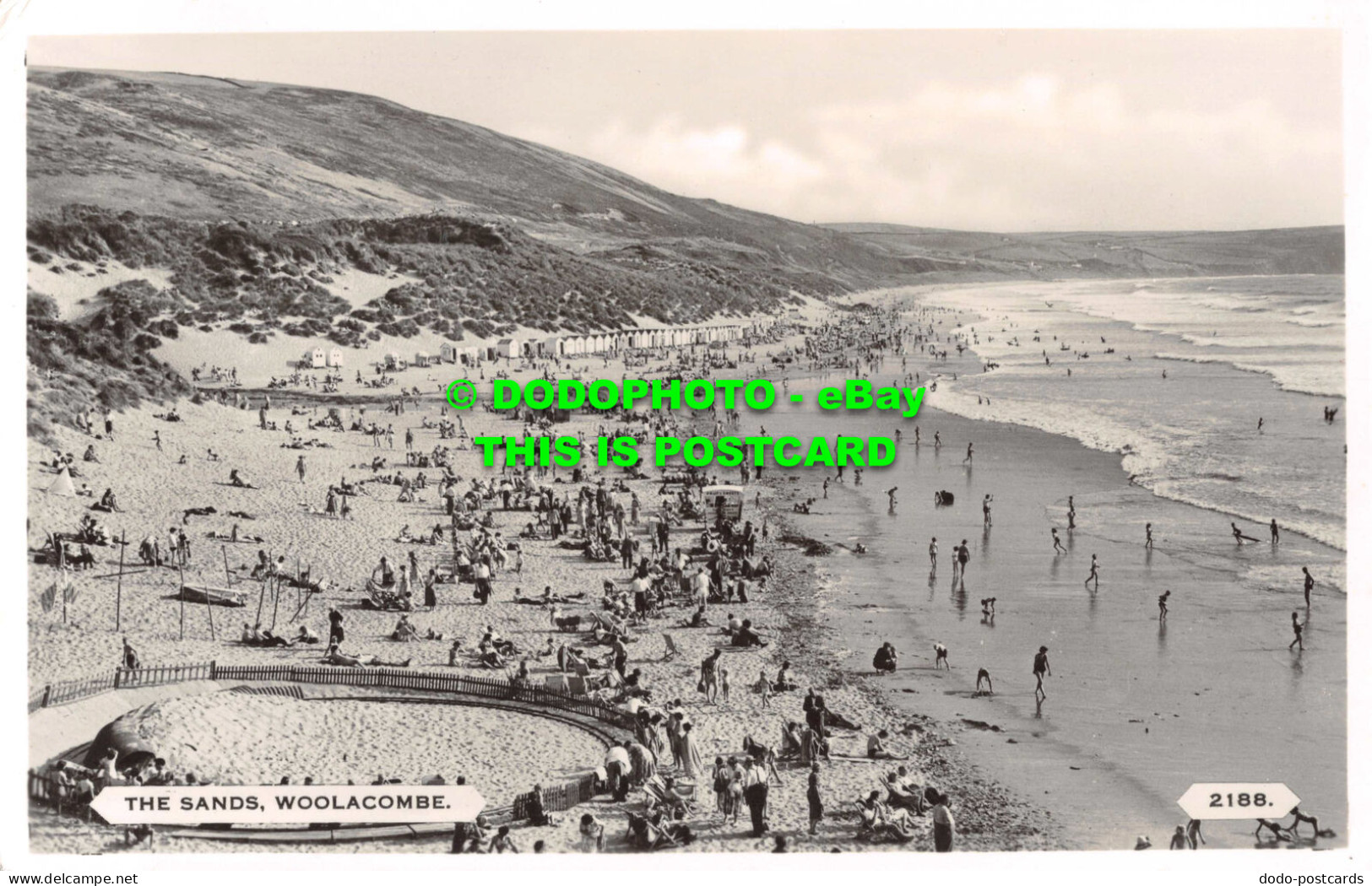 R539031 Woolacombe. The Sands. Dearden And Wade. Sunny South Real Photo - Wereld