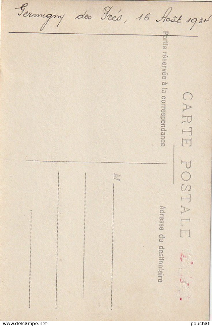 EP 12 -(45) GERMIGNY DES PRES   ( 1930 )  - L' EGLISE  - CARTE PHOTO - 2 SCANS - Otros & Sin Clasificación