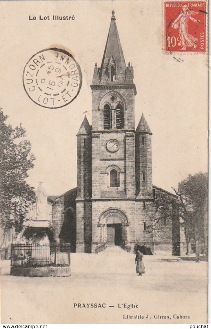 EP 13 -(46) PRAYSSAC  -  L ' EGLISE   -  2 SCANS - Other & Unclassified