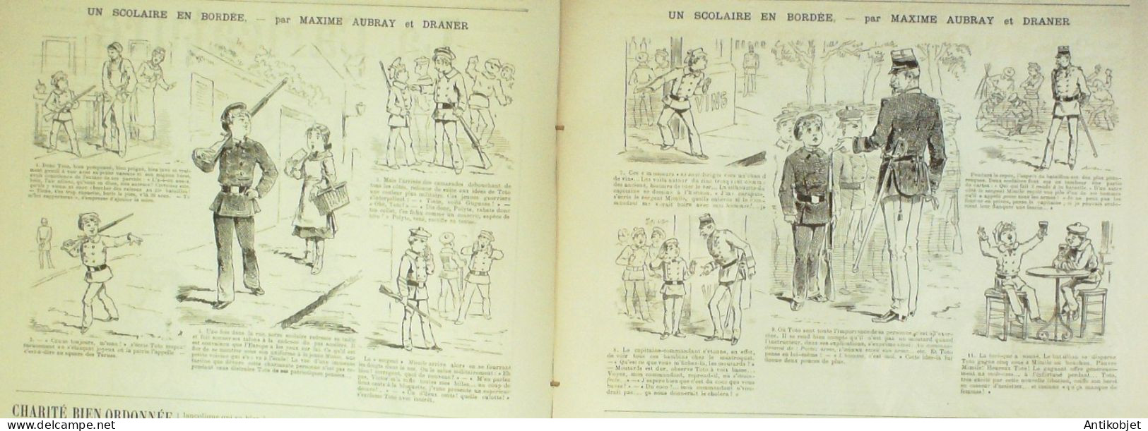 La Caricature 1884 N°251 Un Scolaire En Bordée Draner & Aubray Ferry Par Luque Sorel - Tijdschriften - Voor 1900