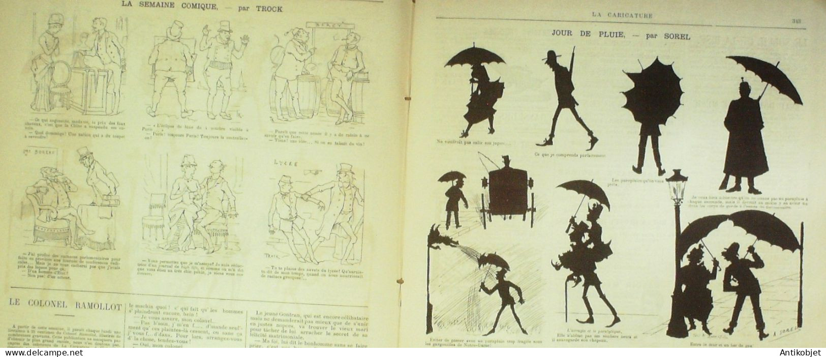 La Caricature 1884 N°251 Un Scolaire En Bordée Draner & Aubray Ferry Par Luque Sorel - Riviste - Ante 1900