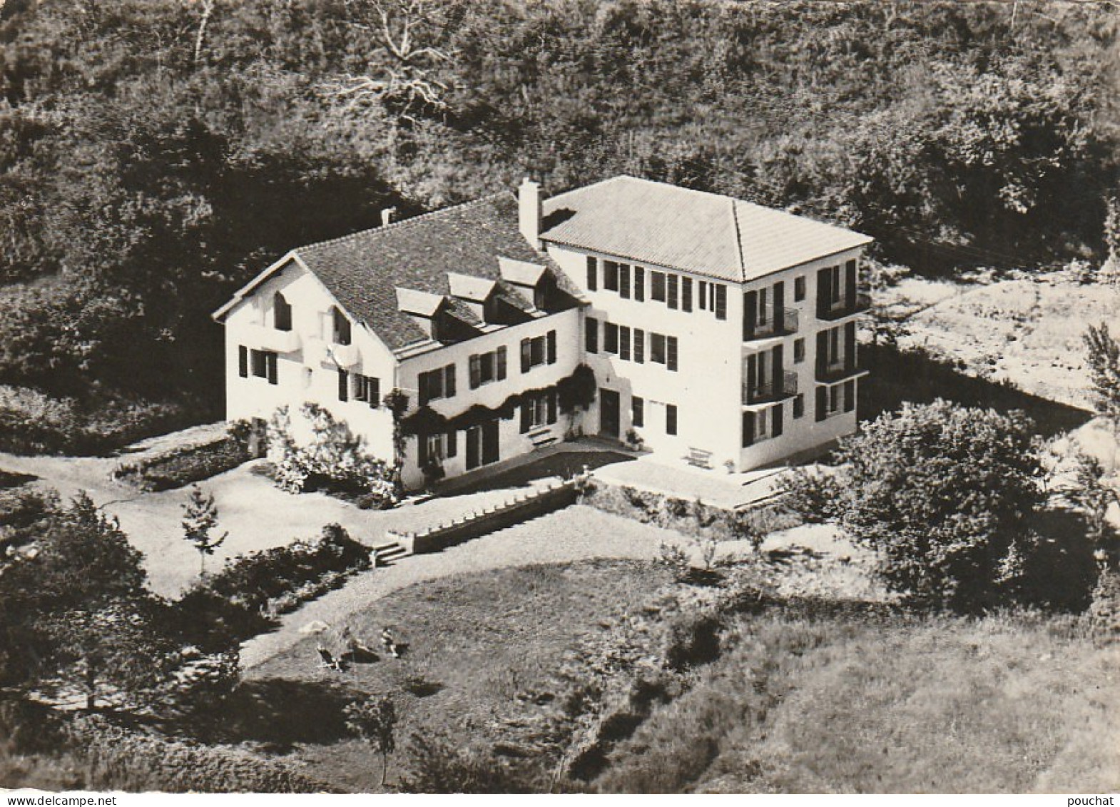 GU 19 -(64)  SERRES  SAINTE MARIE  - MAISON DE REPOS " SOURBE " -  VUE AERIENNE -  2 SCANS - Sonstige & Ohne Zuordnung