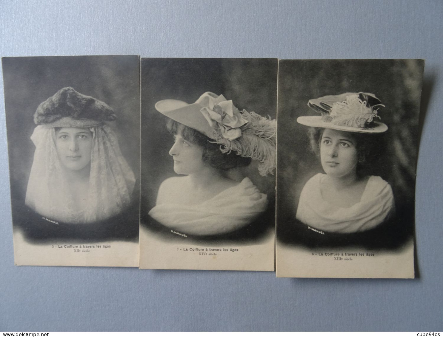 LOT DE 3  CPA --LA COIFFURE A TRAVERS LES AGES. - Fashion