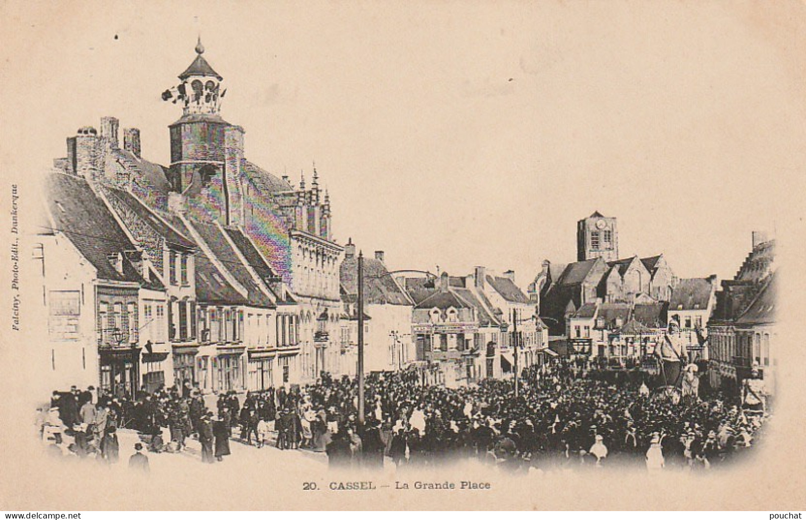 FI 27 -(59) CASSEL  -  LA GRANDE PLACE  -  CARNAVAL -  LES GEANTS  -  2 SCANS - Cassel