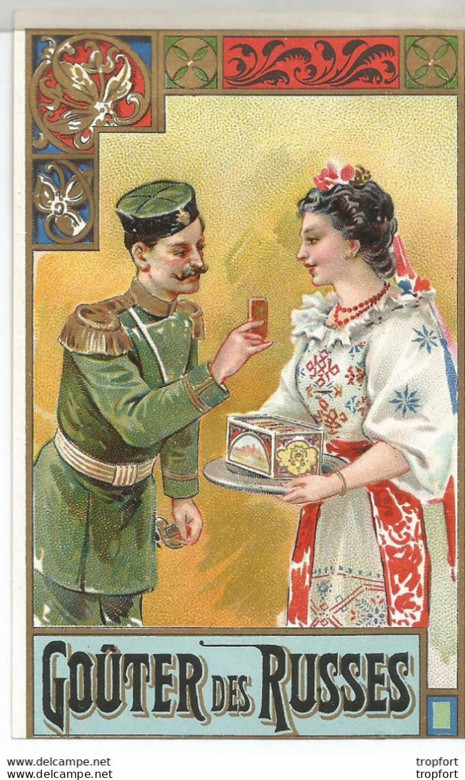 Bk / Vintage / Superbe Etiquette Ancienne GOUTER DES RUSSES // Russie Russe Biscuit Gâteau Chromo Image - Andere & Zonder Classificatie