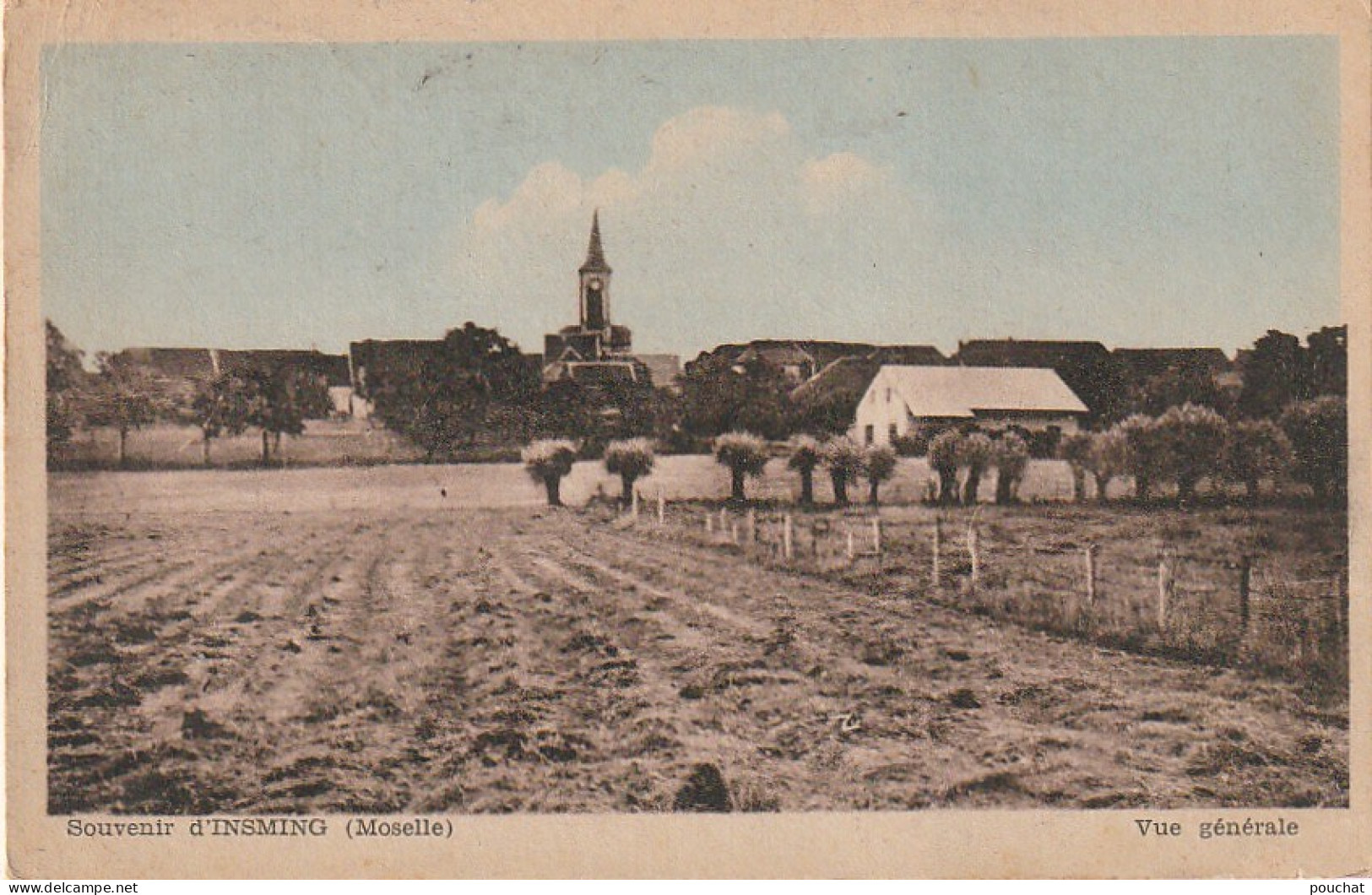 FI 18 -(57) SOUVENIR D' INSMING  -  VUE GENERALE - CARTE COLORISEE  -  2 SCANS - Sonstige & Ohne Zuordnung