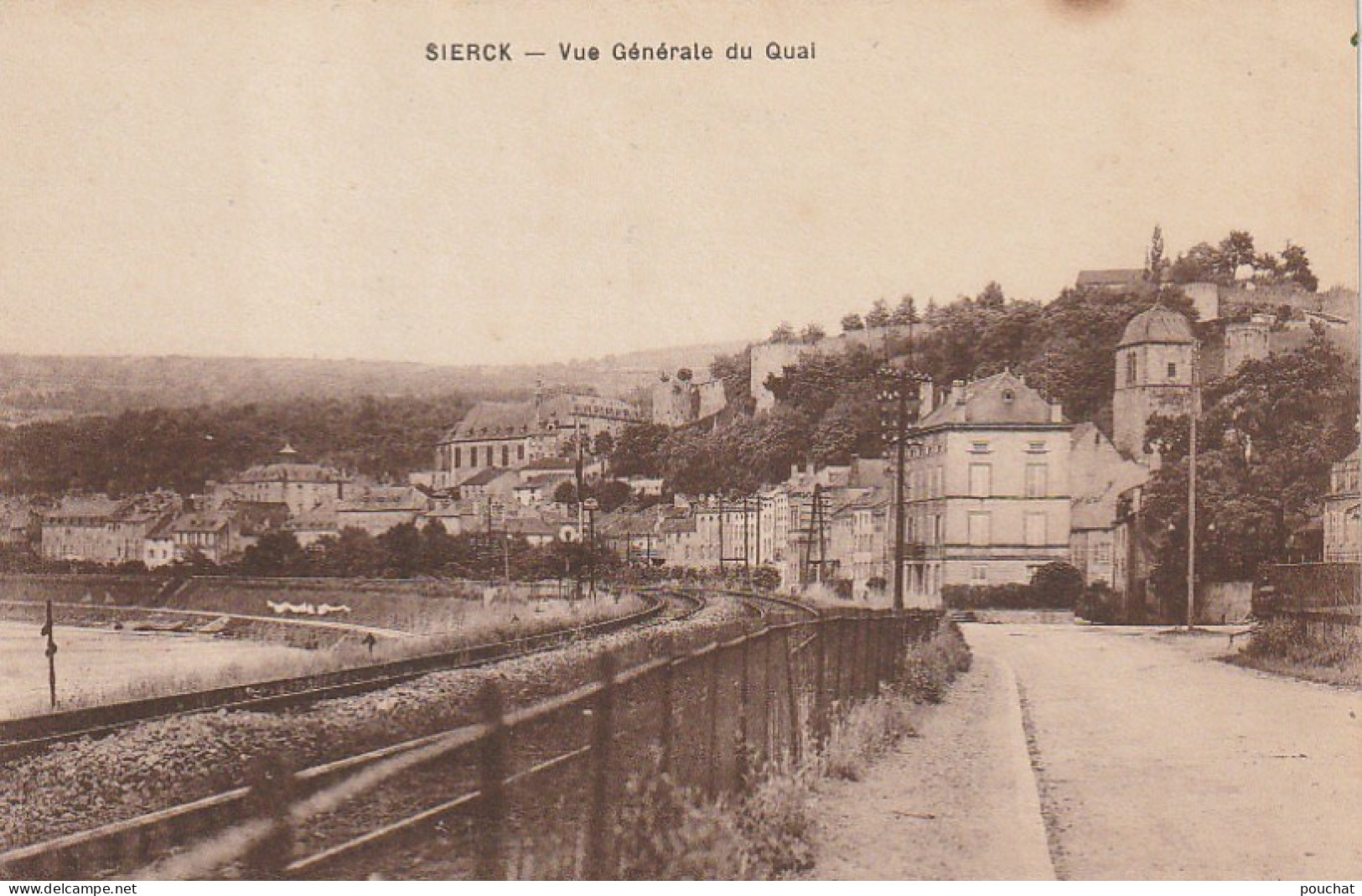 FI 18 -(57) SIERCK  -  VUE GENERALE DU QUAI  -  2 SCANS - Andere & Zonder Classificatie