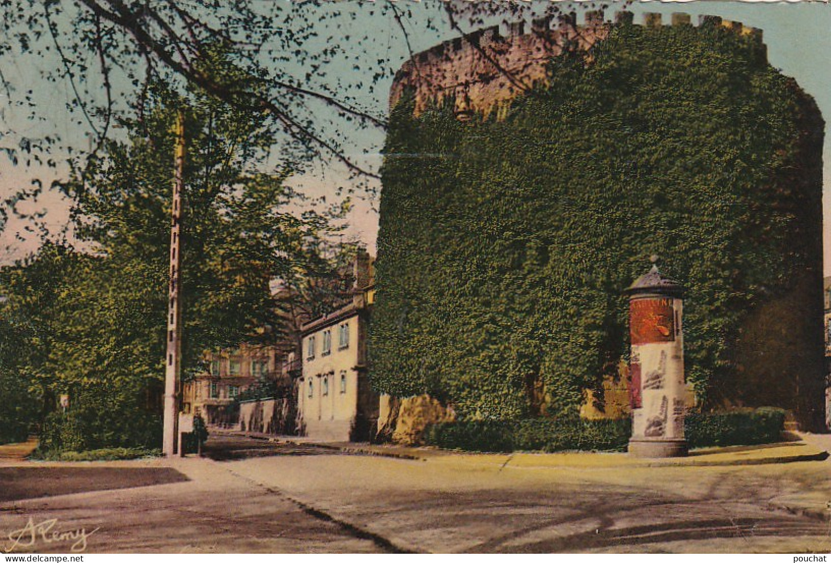 FI 19 -(57) THIONVILLE  -  LA TOUR AUX PUCES -  CARTE COULEURS  - 2 SCANS - Thionville