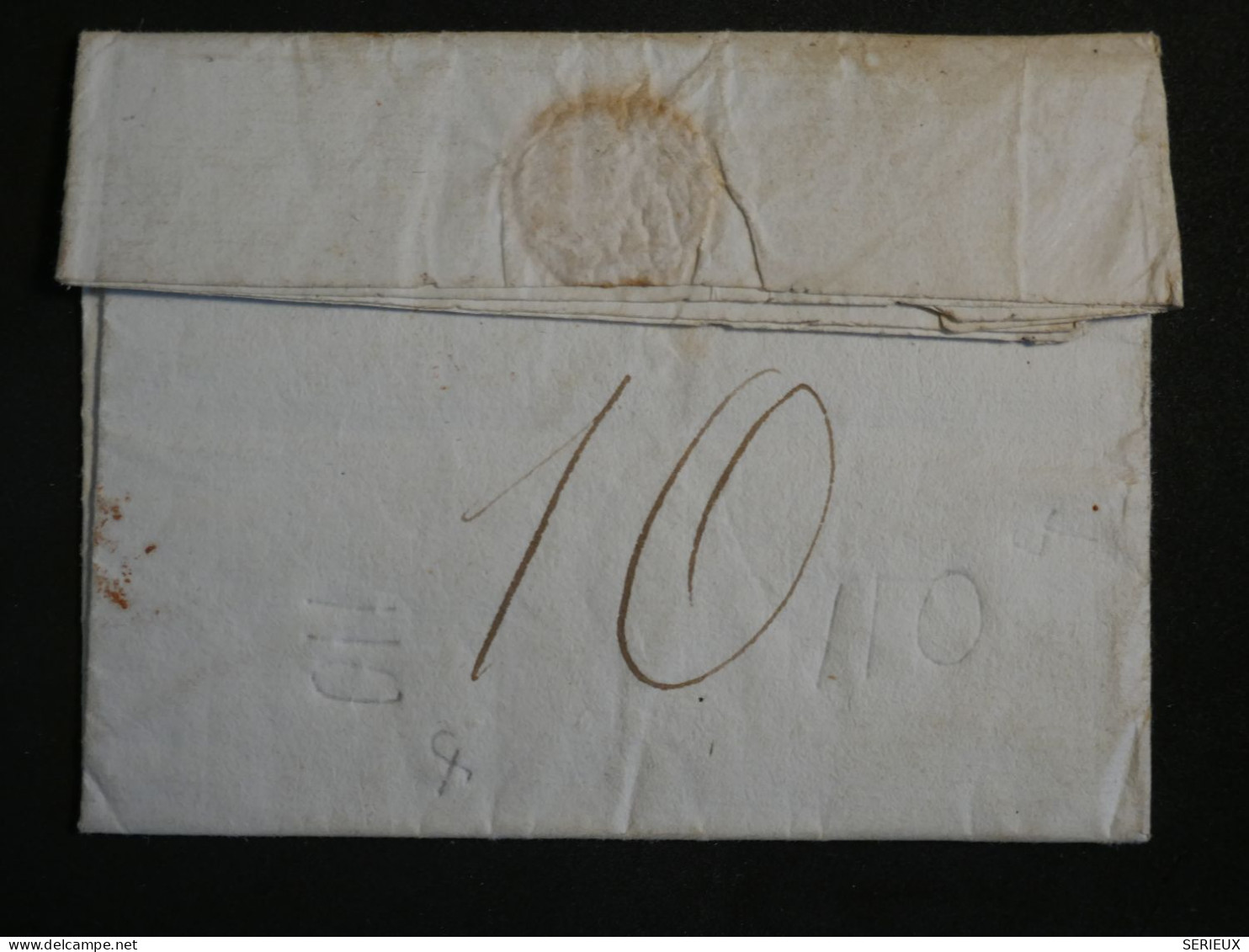 DN15 FRANCE   LETTRE RR  EN PORT PAYé 1820 AUBENTON A LECTOURE + AFF. INTERESSANT++ - 1801-1848: Précurseurs XIX