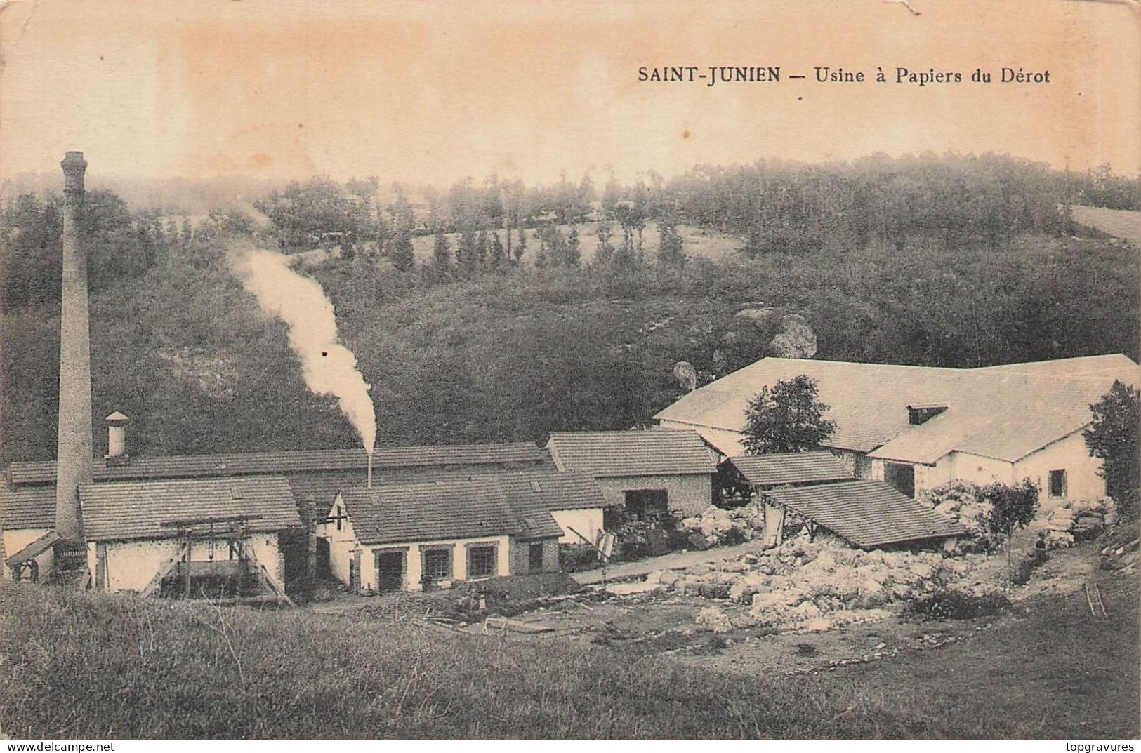 87-SAINT-JUNIEN- USINE à PAPIERS Du DEROT - Saint Junien