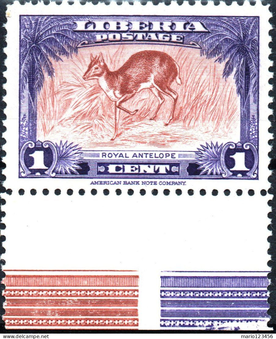 LIBERIA, FAUNA, ANIMALI, 1942, NUOVI (MLH*) Scott:LR 283, Yt:LR 257 - Liberia