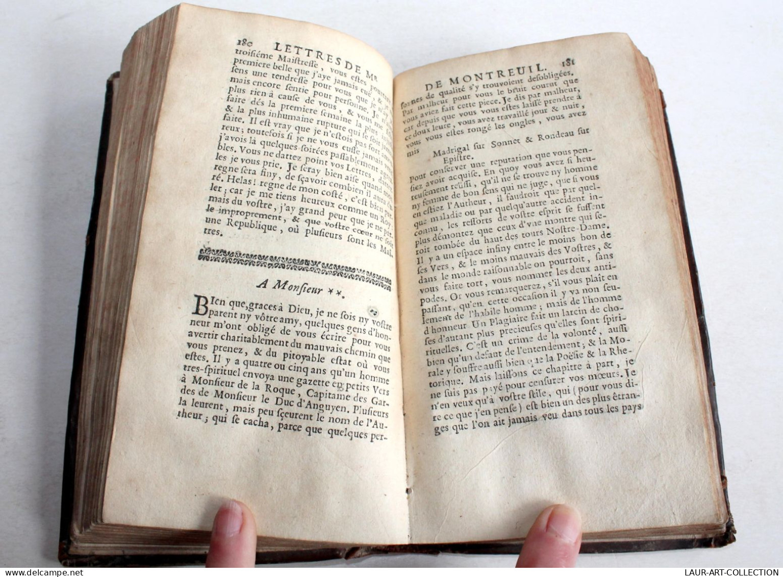 LES OEUVRES DE MONSIEUR DE MONTREUIL 1671 CLAUDE BARBIN, POESIE ET LITTERATURE / ANCIEN LIVRE DU XVIIe SIECLE (2204.9) - Ante 18imo Secolo