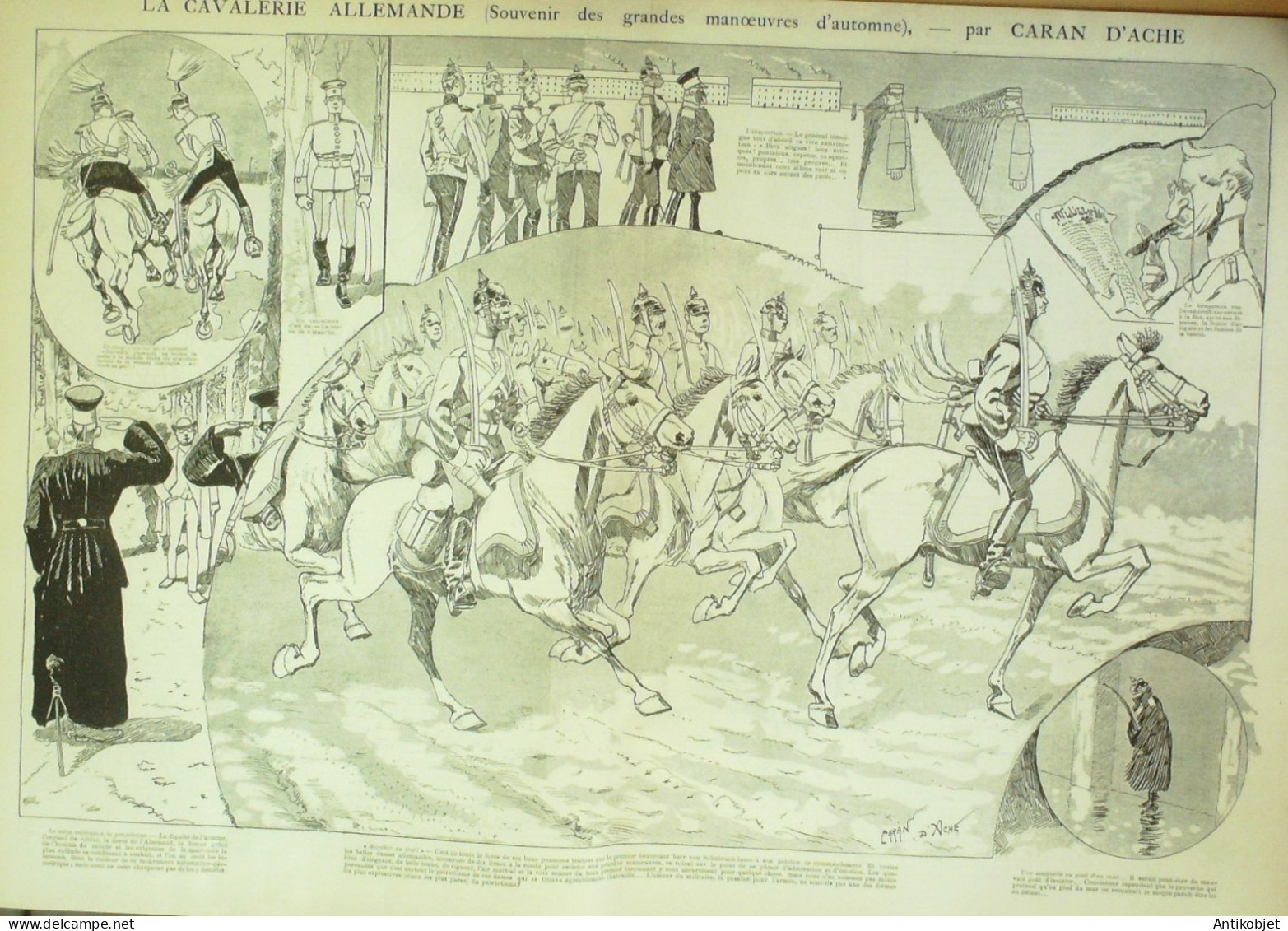 La Caricature 1884 N°253 Cavalerie Allemande Caran D'Ache - Riviste - Ante 1900