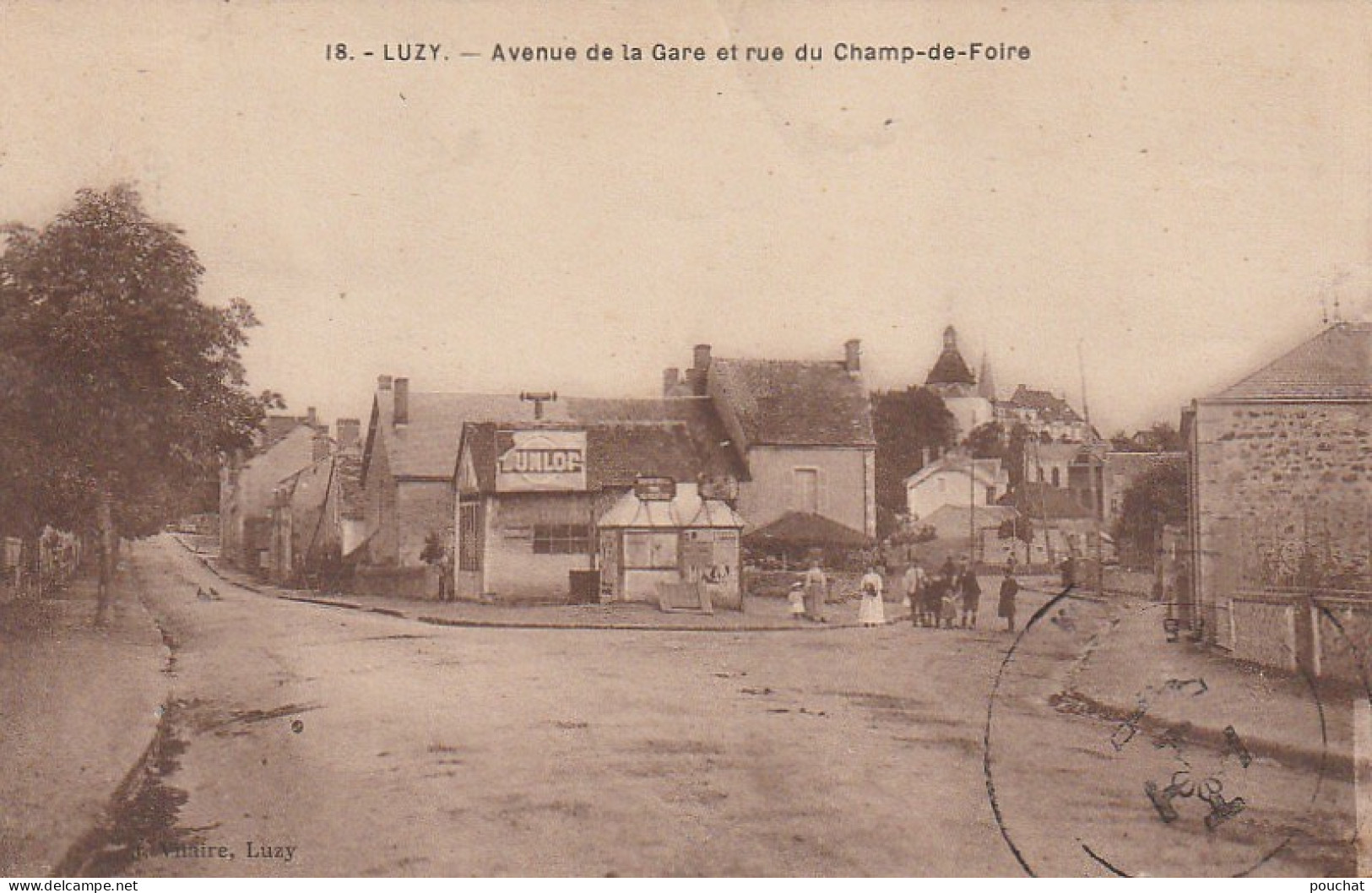 FI 21 -(58) LUZY  -  AVENUE DE LA GARE ET RUE DU CHAMP DE FOIRE  - ANIMATION -  2 SCANS - Andere & Zonder Classificatie